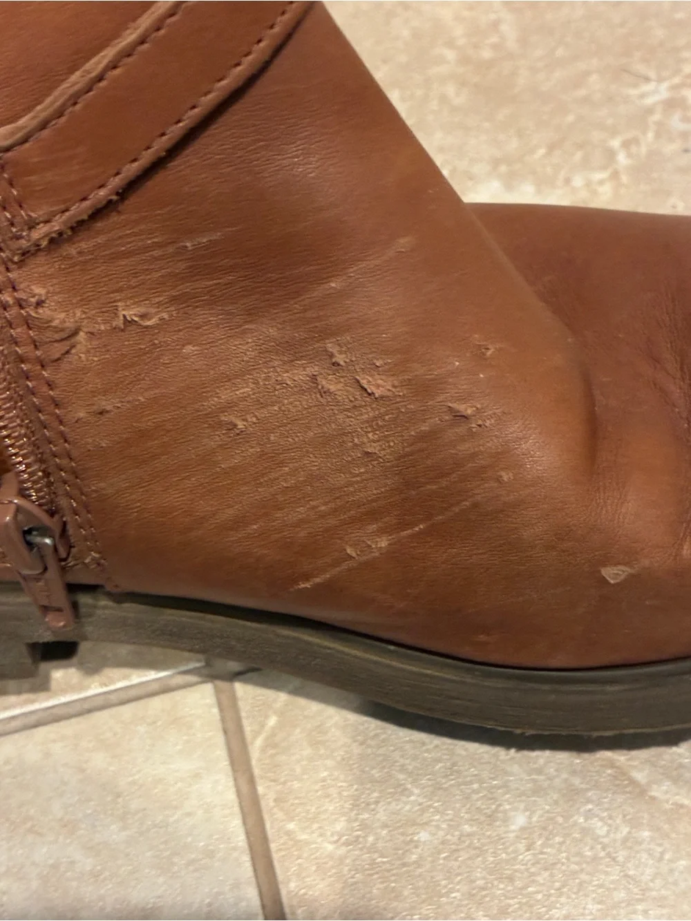 Men's Brown Leather Ankle Boots with Strap Detail